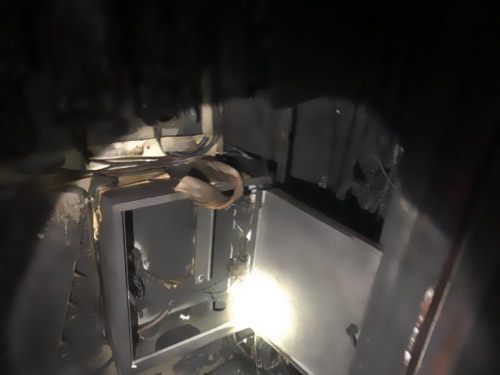 事發(fā)火災(zāi)的電纜井